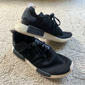 Adidas Black and Cream Athletic Shoes